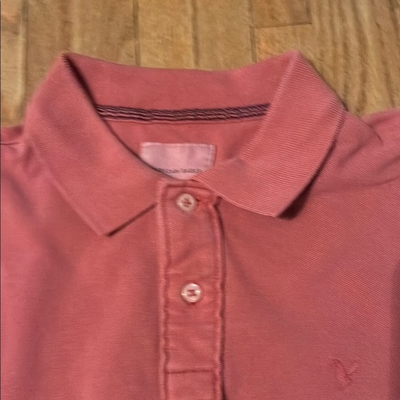 American Eagle Outfitters Pink Polo Short Sleeve Shirt - Picture 3 of 11